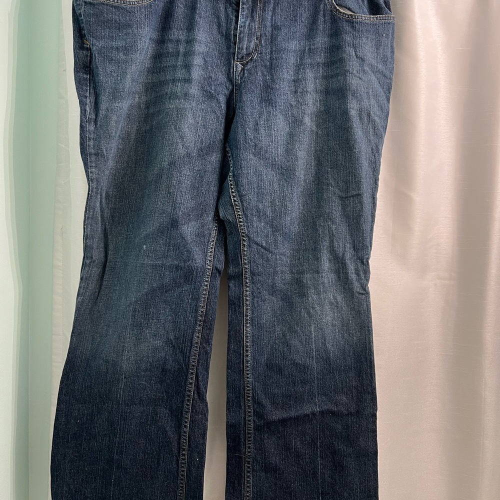 Women's Plus Bootleg Blue Jeans